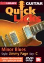 View: QUICK LICKS FOR GUITAR - MINOR BLUES IN THE STYLE OF JIMMY PAGE